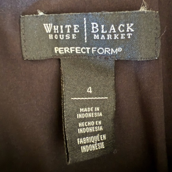 White House Black Market Black Pencil Skirt Knee-Length - Picture 4 of 4